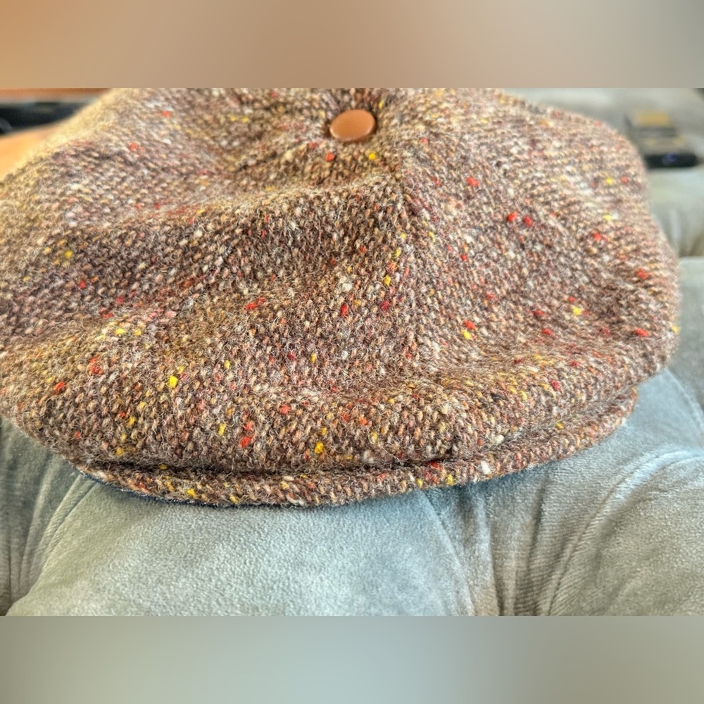 Brooklyn Circus Men's Brown Tweed newsboy cap